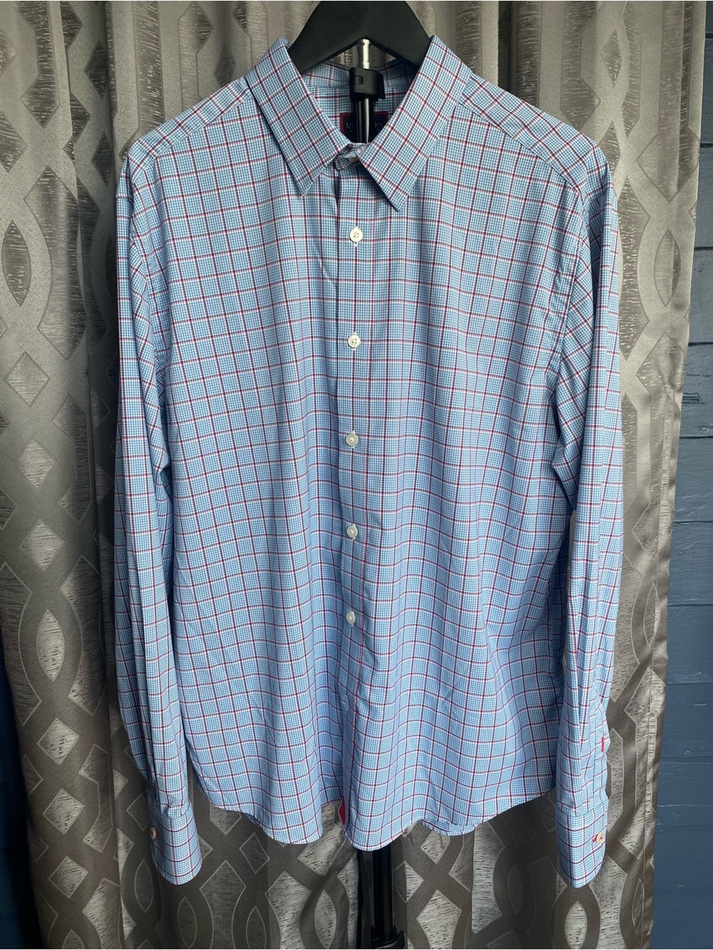 UNTUCKit Beaulieu Mens Large Performance Shirt Long Sleeve Stretch Button Down